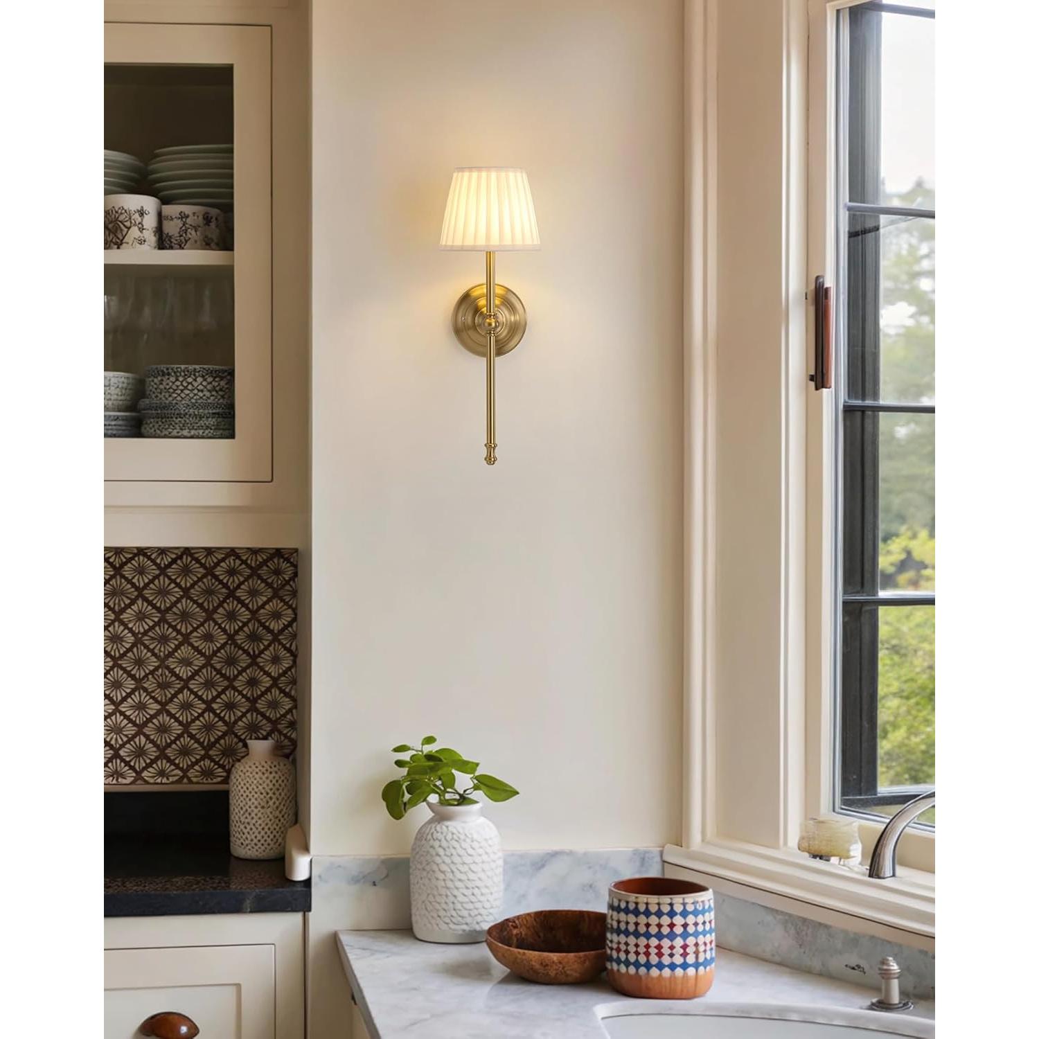 Aplique de Pared Inalámbrico KDG LED 5200mAh 2 Piezas Dorado