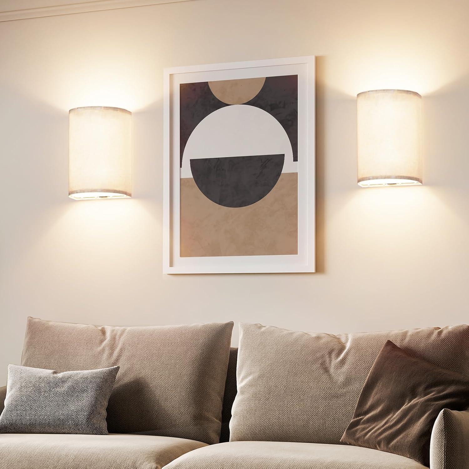 Juego de Apliques de Pared PRTILOUD Recargables Set de 2