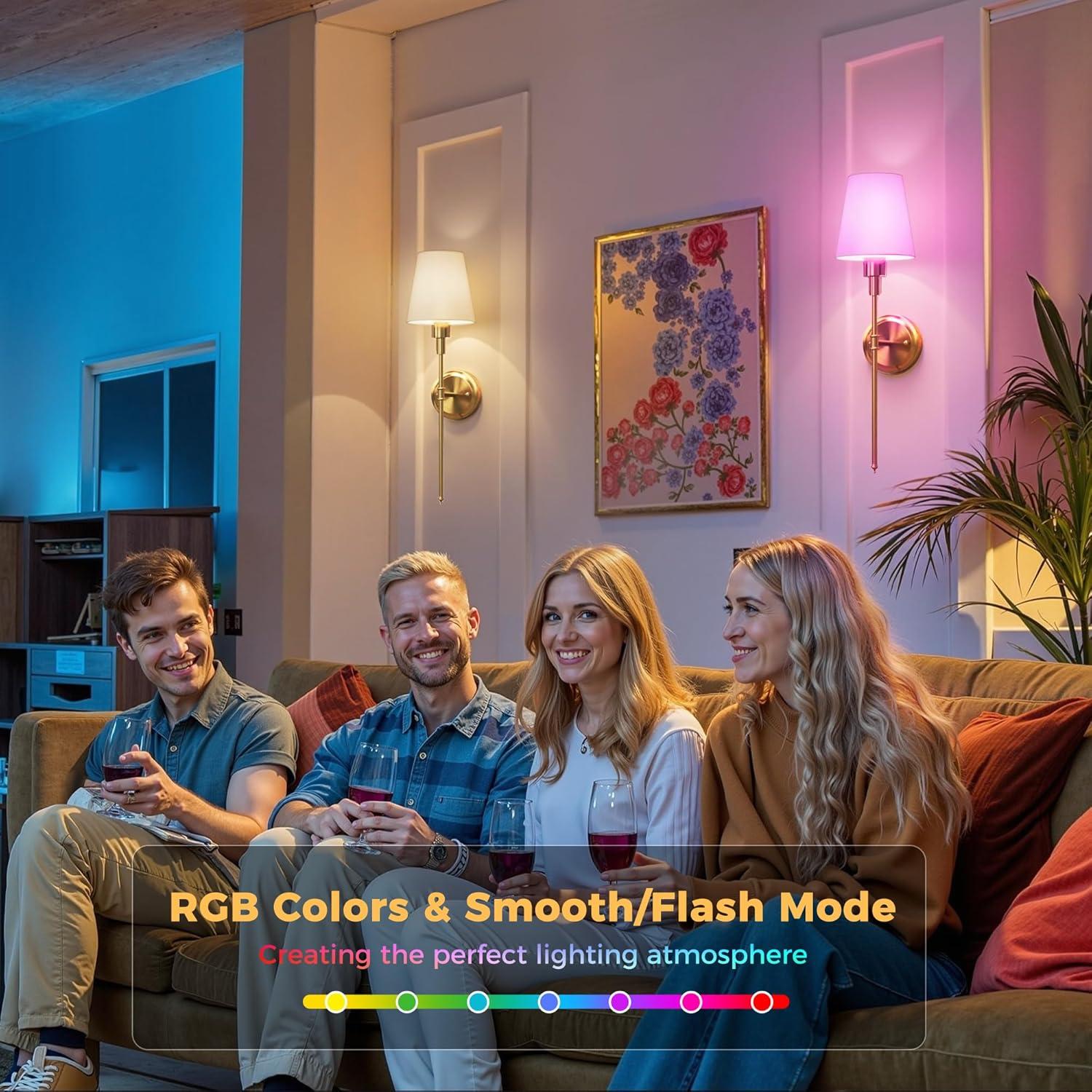 Apliques de Pared Inalámbricos DORESshop Juego de 2 Dorado