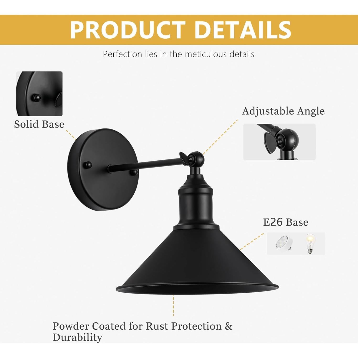 Apliques de Pared Inalámbricos Franing LED 2 Piezas Batería