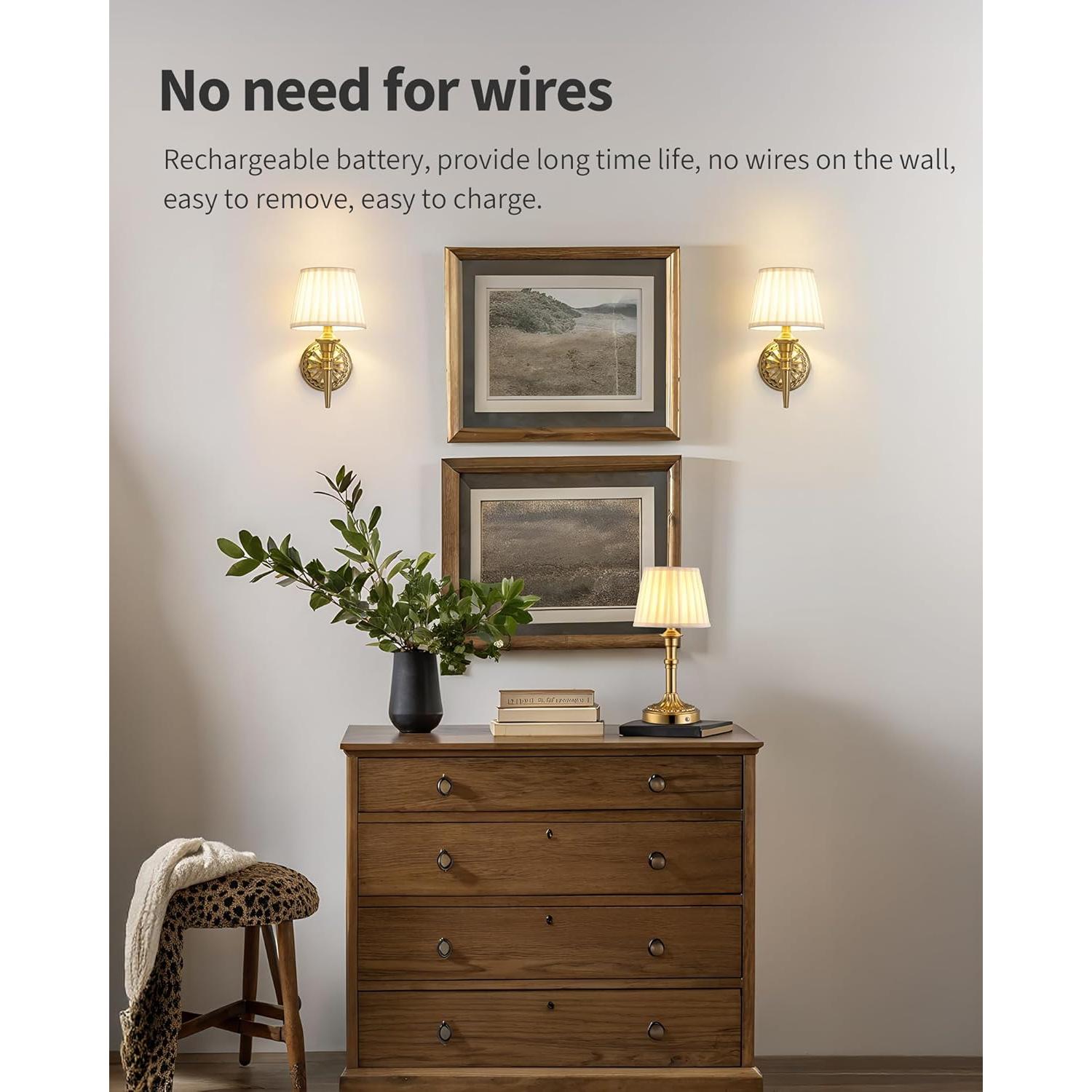 Apliques de Pared Inalámbricos KDG LED 5200mAh Set de 2