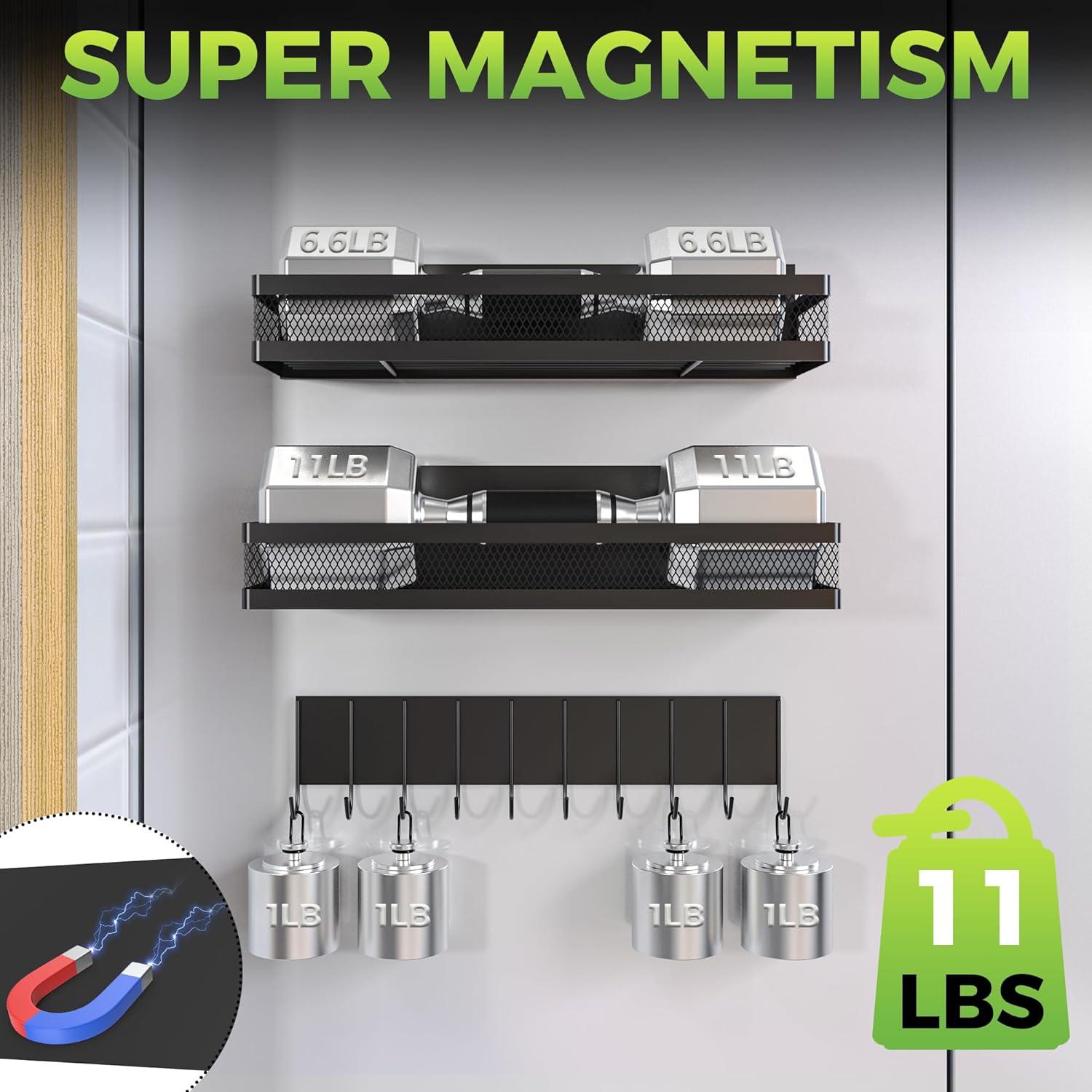 Estantes Magnéticos Fuertes Maluoliao para Especias - Paquete de 3