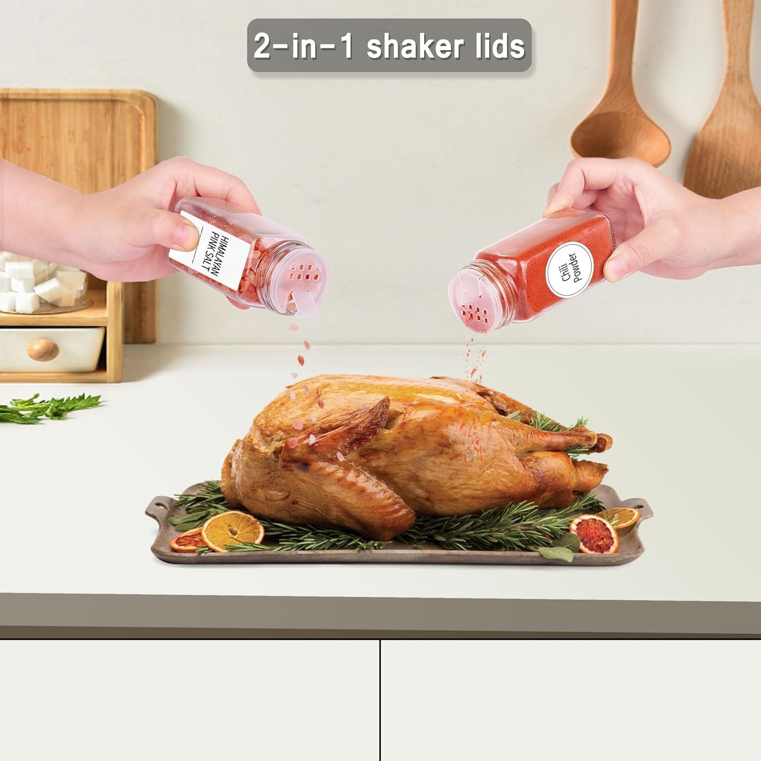 Estante Magnético para Especias Churboro - 4 Estantes + 24 Tarros 4oz