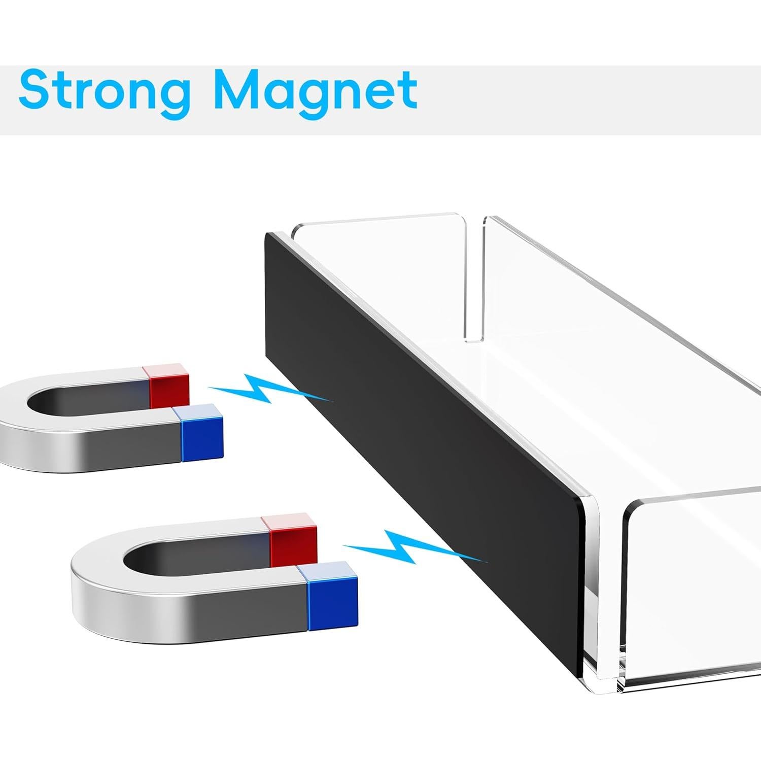 Estantes de Especias Magnéticos Lumanman - 2 Paquete Acrílico
