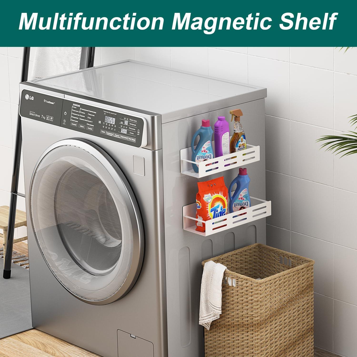 Estante Magnético para Especias MFTEK - 4 Piezas, Metal Blanco