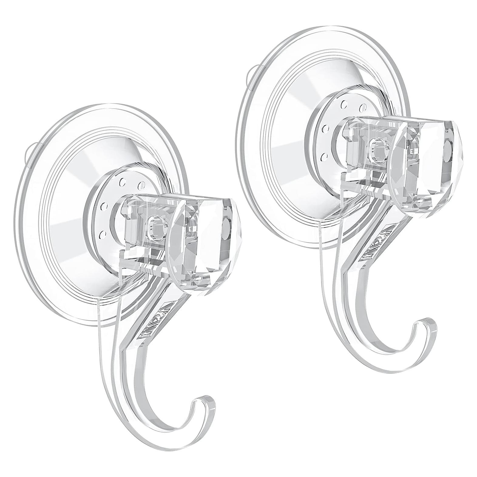 Ganchos de Ventosa VIS'V Transparentes 2 Pcs Alta Resistencia