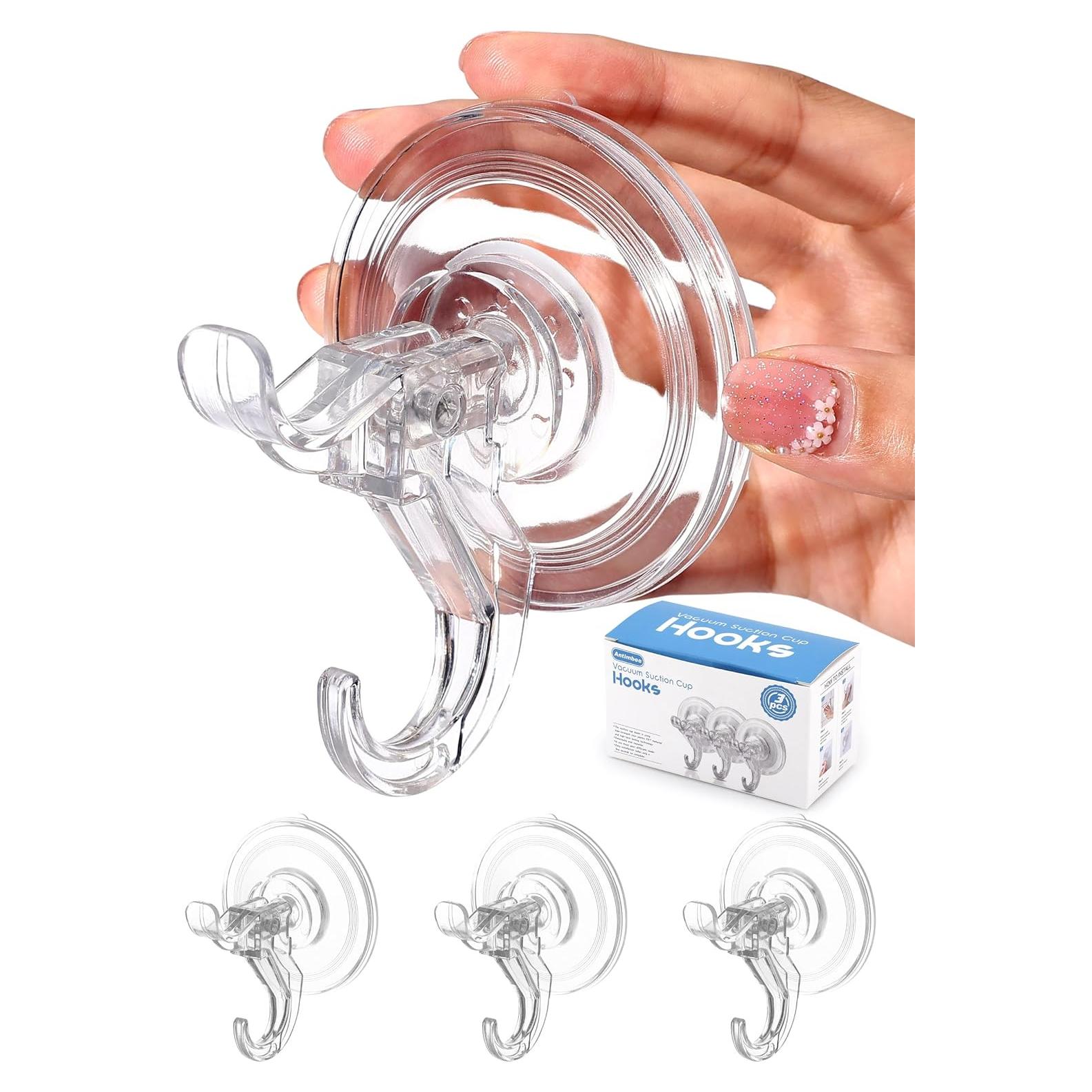 Ganchos de Ventosa Antimbee 3 Pack Transparente 5 kg