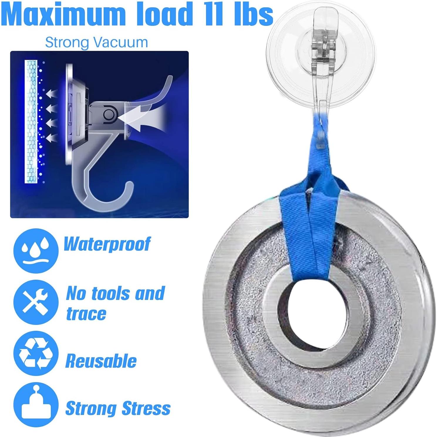 Ganchos de Ventosa Antimbee 3 Pack Transparente 5 kg