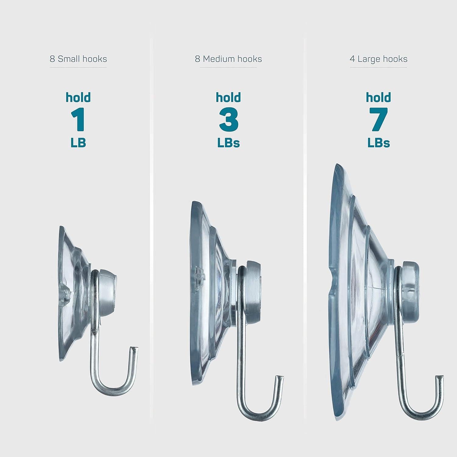 Ganchos de Ventosa Multiusos SEWANTA - Juego de 10