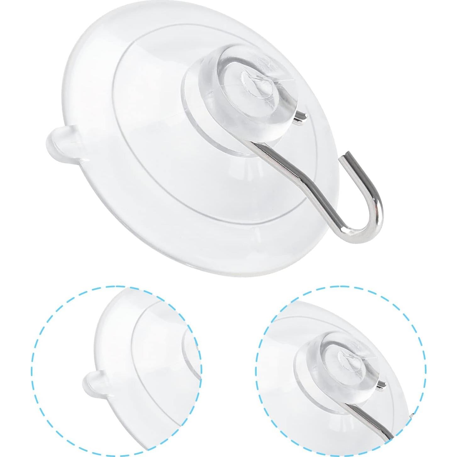 Ganchos de Ventosa Piutouyar 12 Pcs 4.5 cm Soporta 1.8 kg