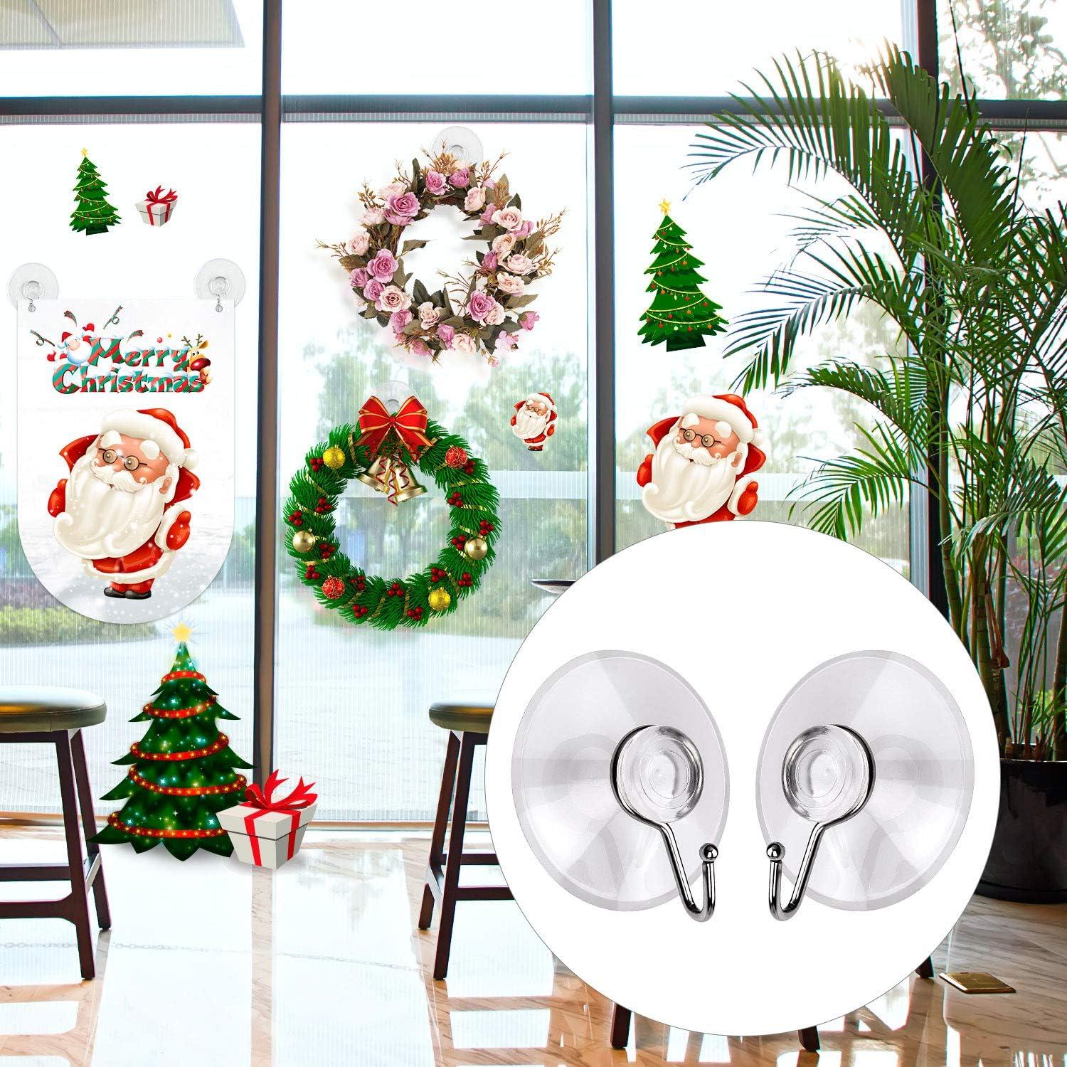 Ganchos de Ventosa Awpeye 40 Paquetes 4.5 cm PVC Transparente