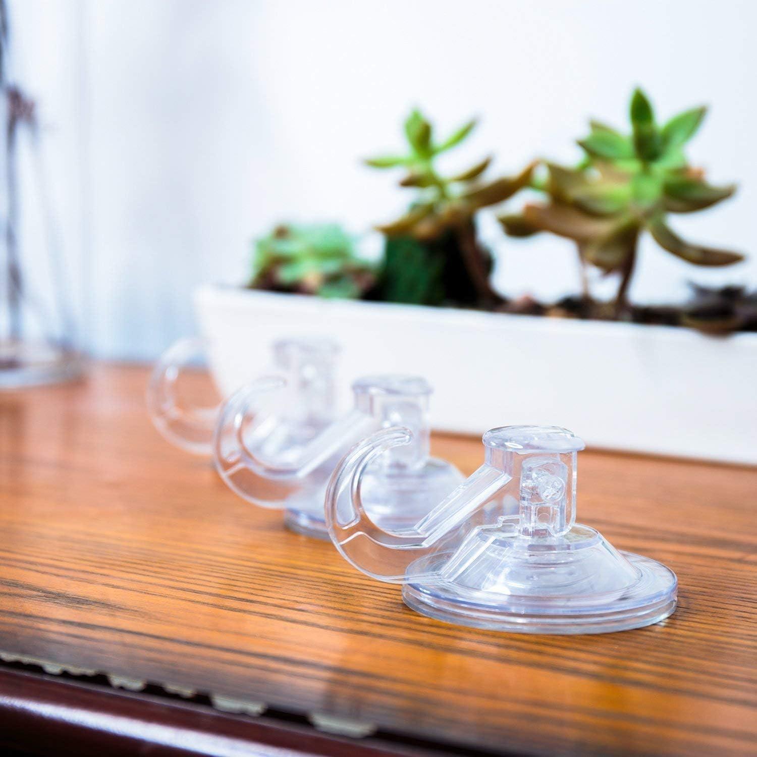 Ganchos de Ventosa Quntis 4 Pack Transparentes Multiusos