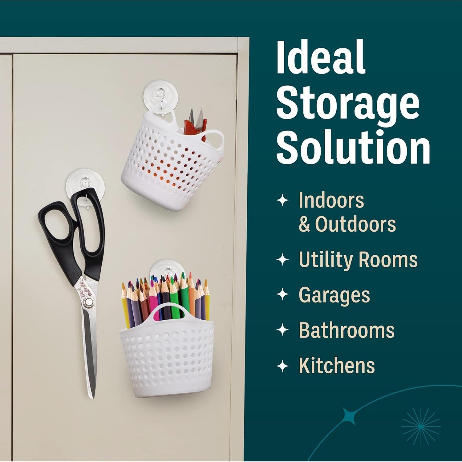 Ganchos de Ventosa Holiday Joy para Pared - 6 Paquete 1.36 kg