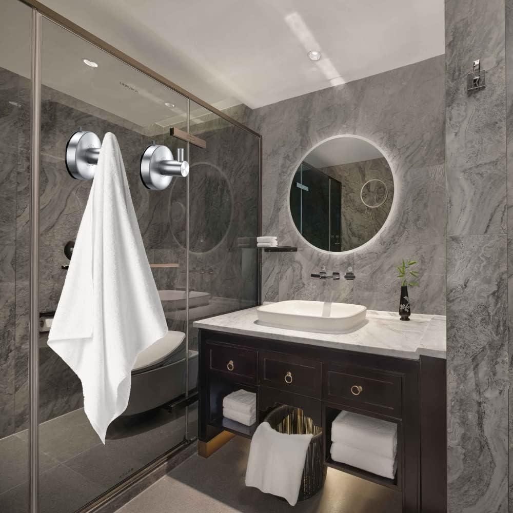 Ganchos de Ventosa DGYB para Ducha - Acero Inoxidable 2 Pzas