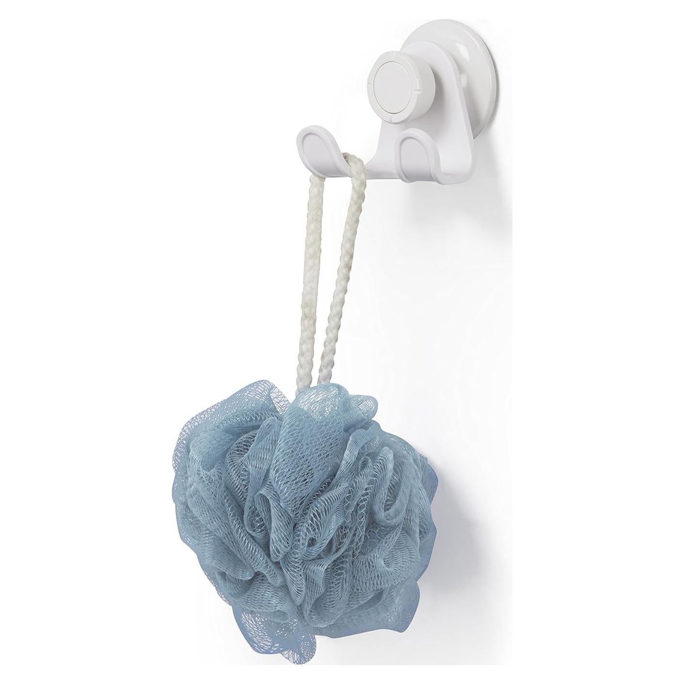 Gancho Doble para Ducha Umbra Flex Gel-Lock Blanco 6.35 cm