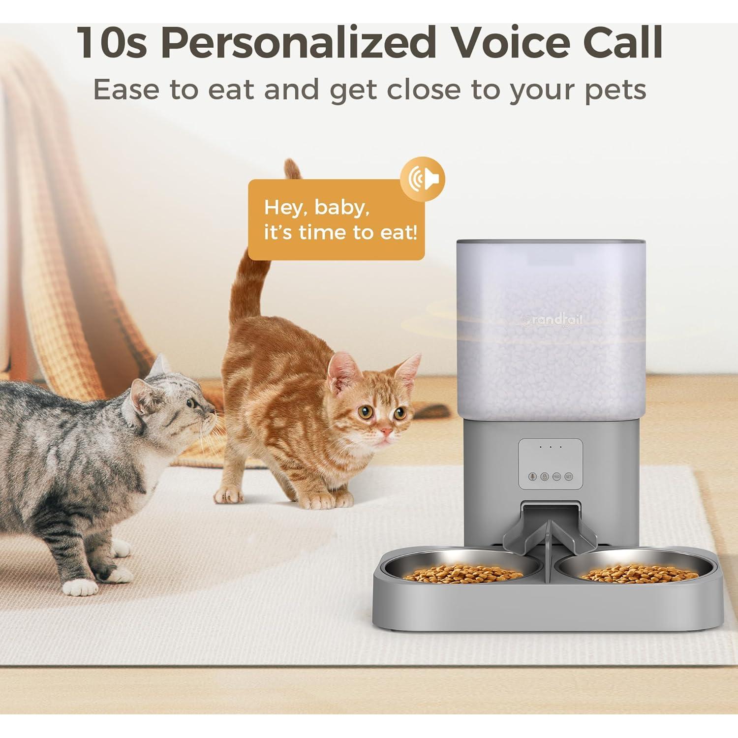 Dispensador Automático de Comida para Gatos Grandtail 6L WiFi