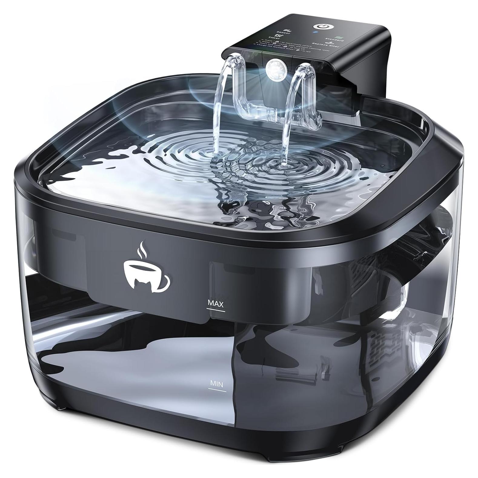 Fuente de Agua Inalámbrica OPOWO 3.2L para Gatos con Batería