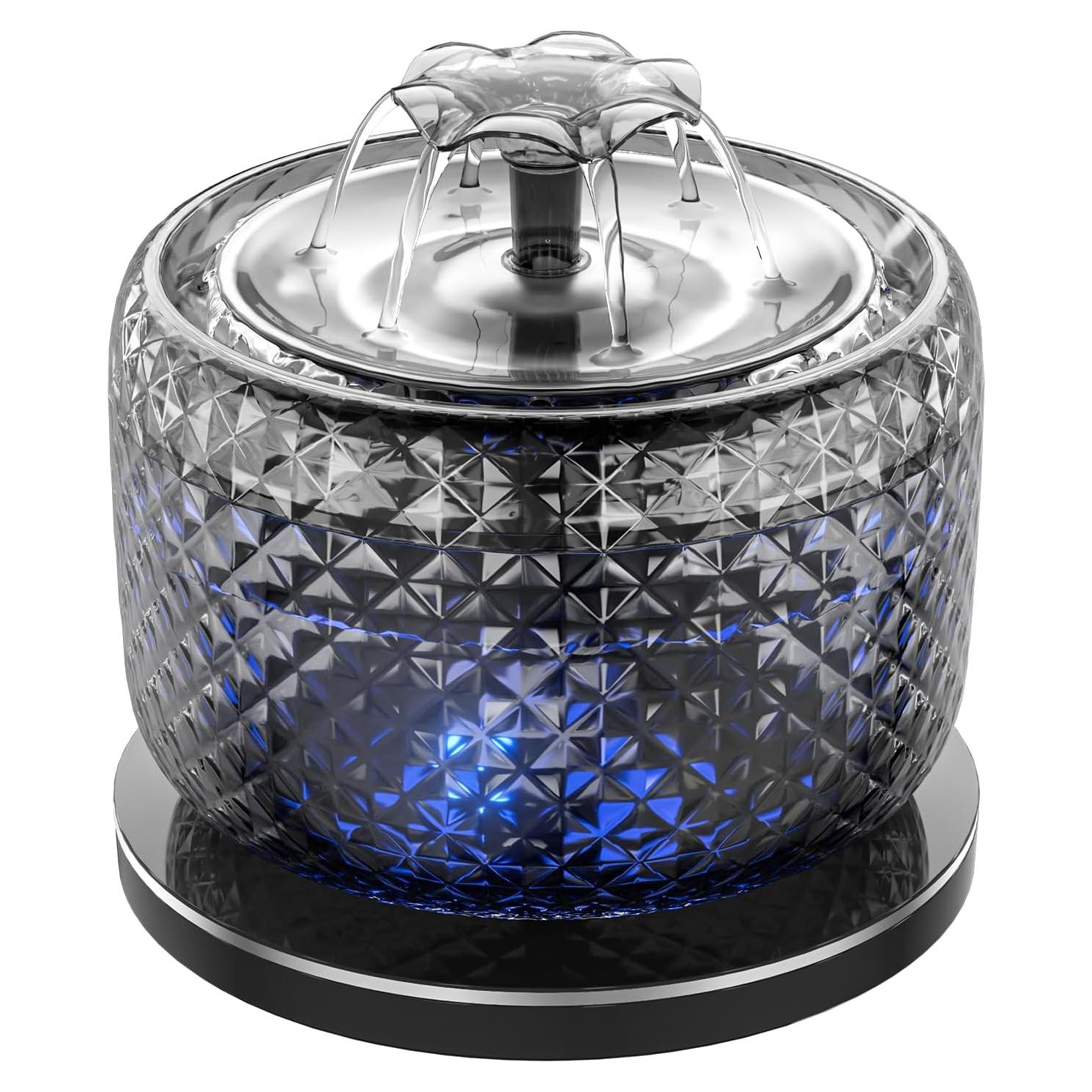 Fuente de Agua Inalámbrica para Gatos MAILOFY 3.5L Acero Inoxidable