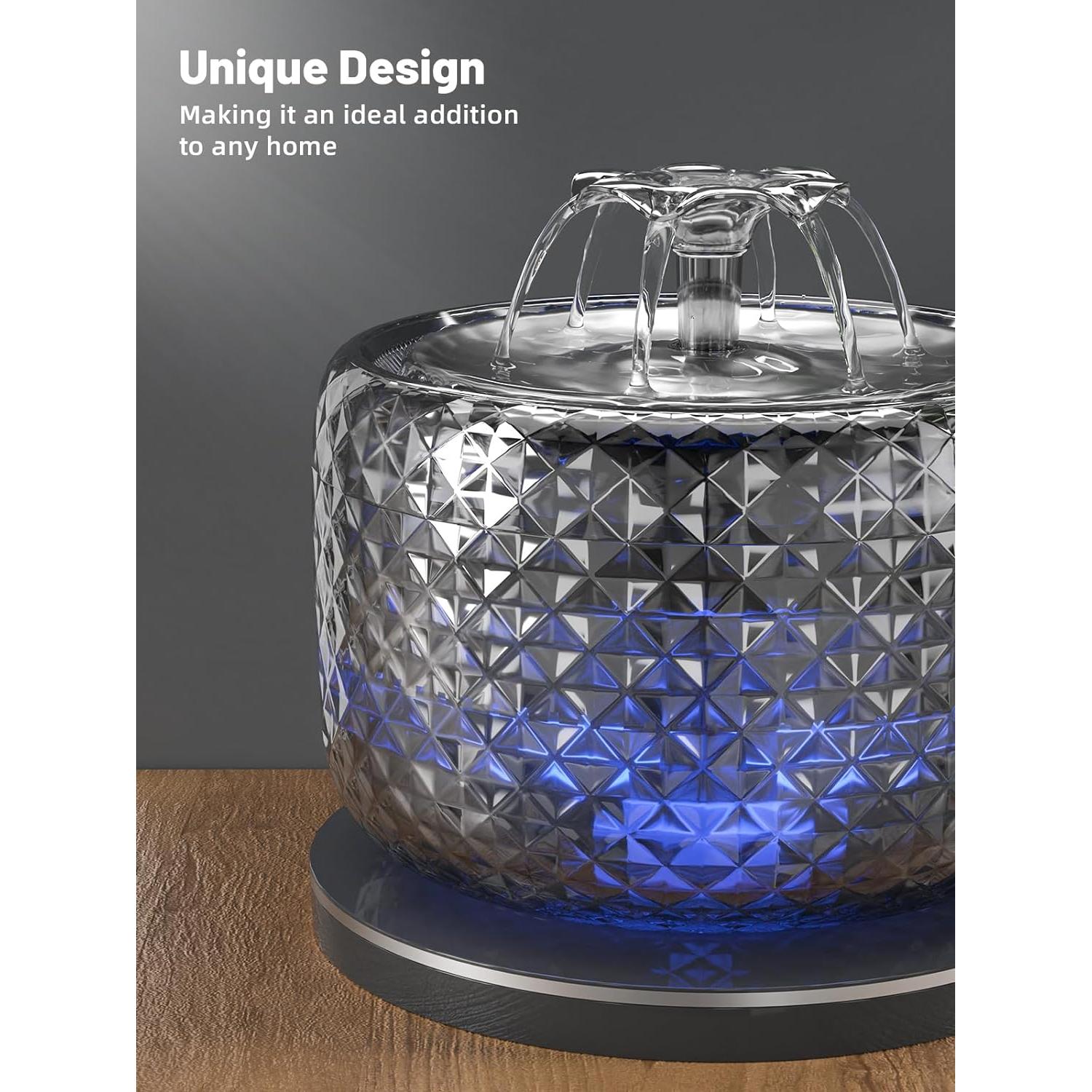 Fuente de Agua Inalámbrica para Gatos MAILOFY 3.5L Acero Inoxidable