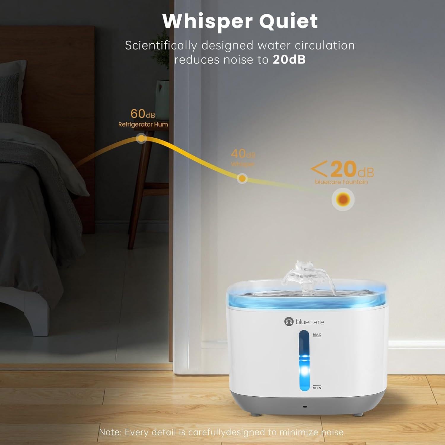 Fuente de Agua Inalámbrica Bluecare 3L para Gatos y Perros