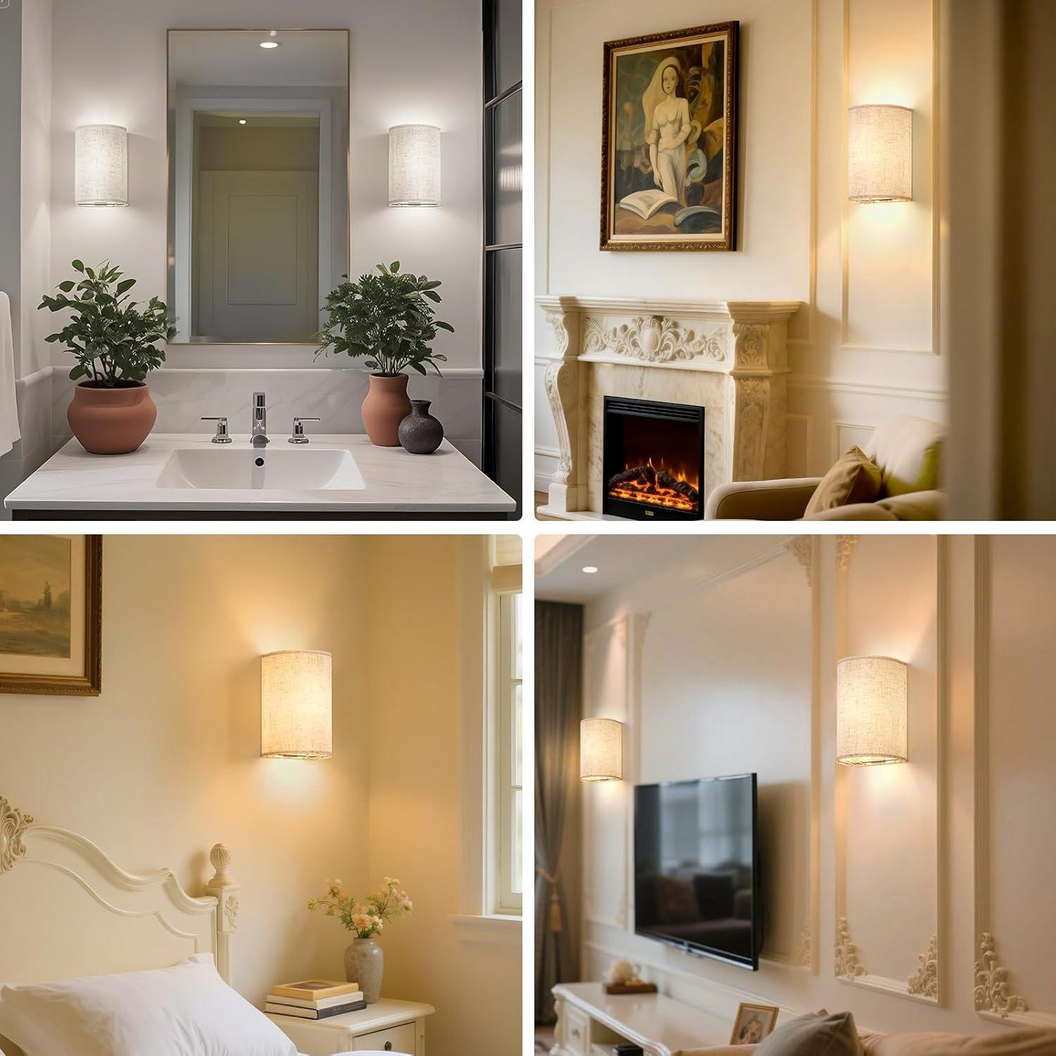 Aplique de Pared Inalámbrico OCATO con Control Remoto - 2 Unidades