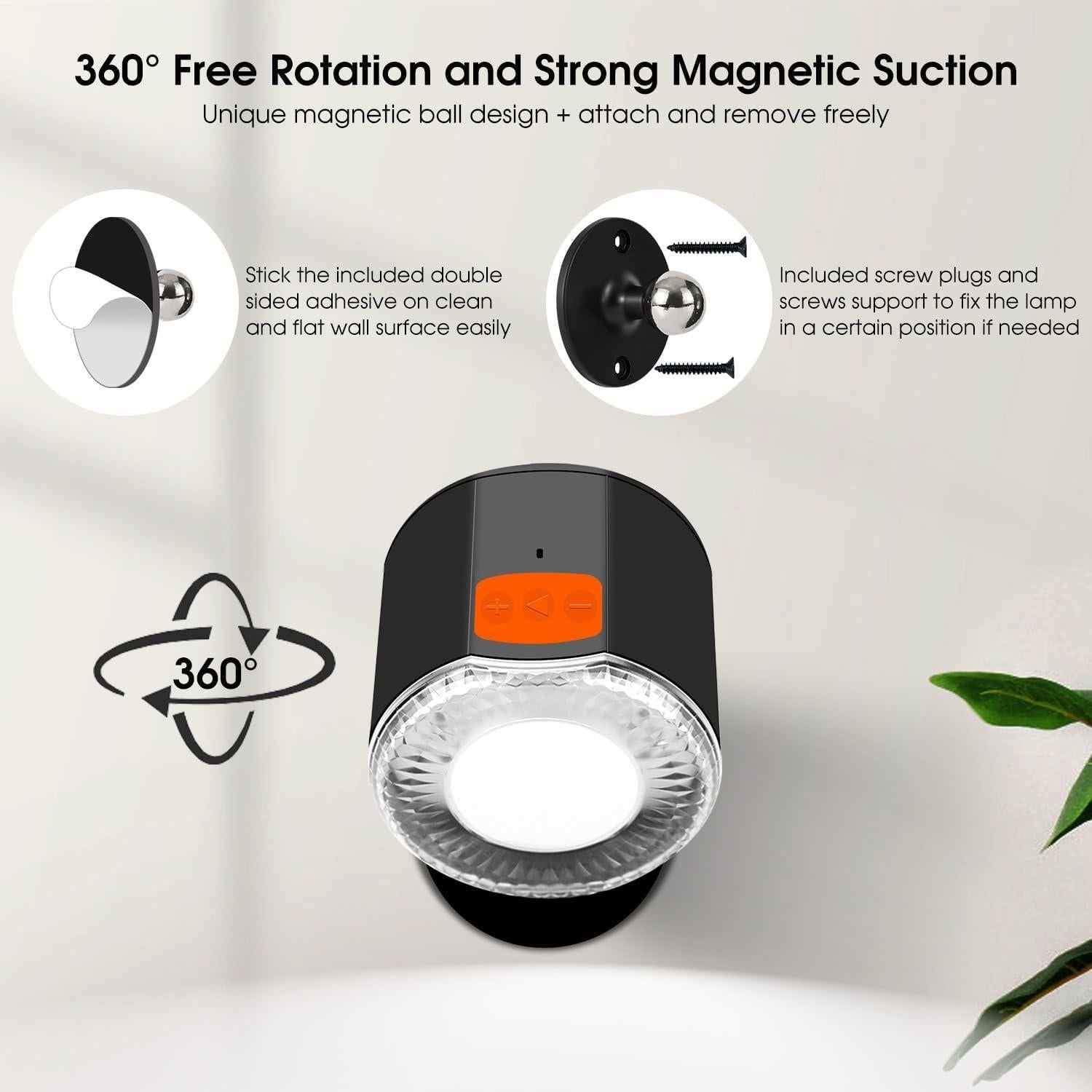 Luz de Pared LED Amagle CL-ML01 con Altavoz Bluetooth 3000mAh