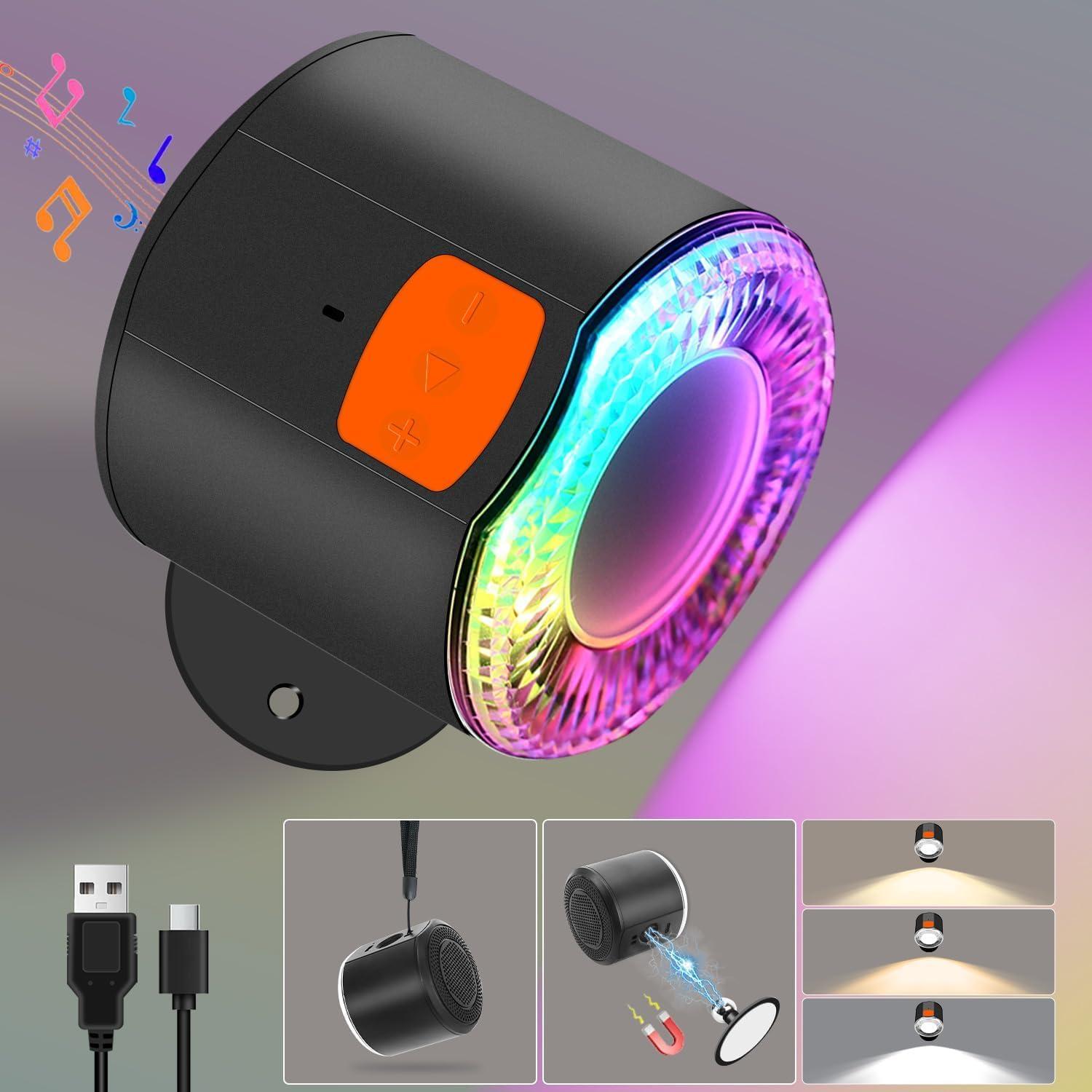 Luz de Pared LED Amagle CL-ML01 con Altavoz Bluetooth 3000mAh