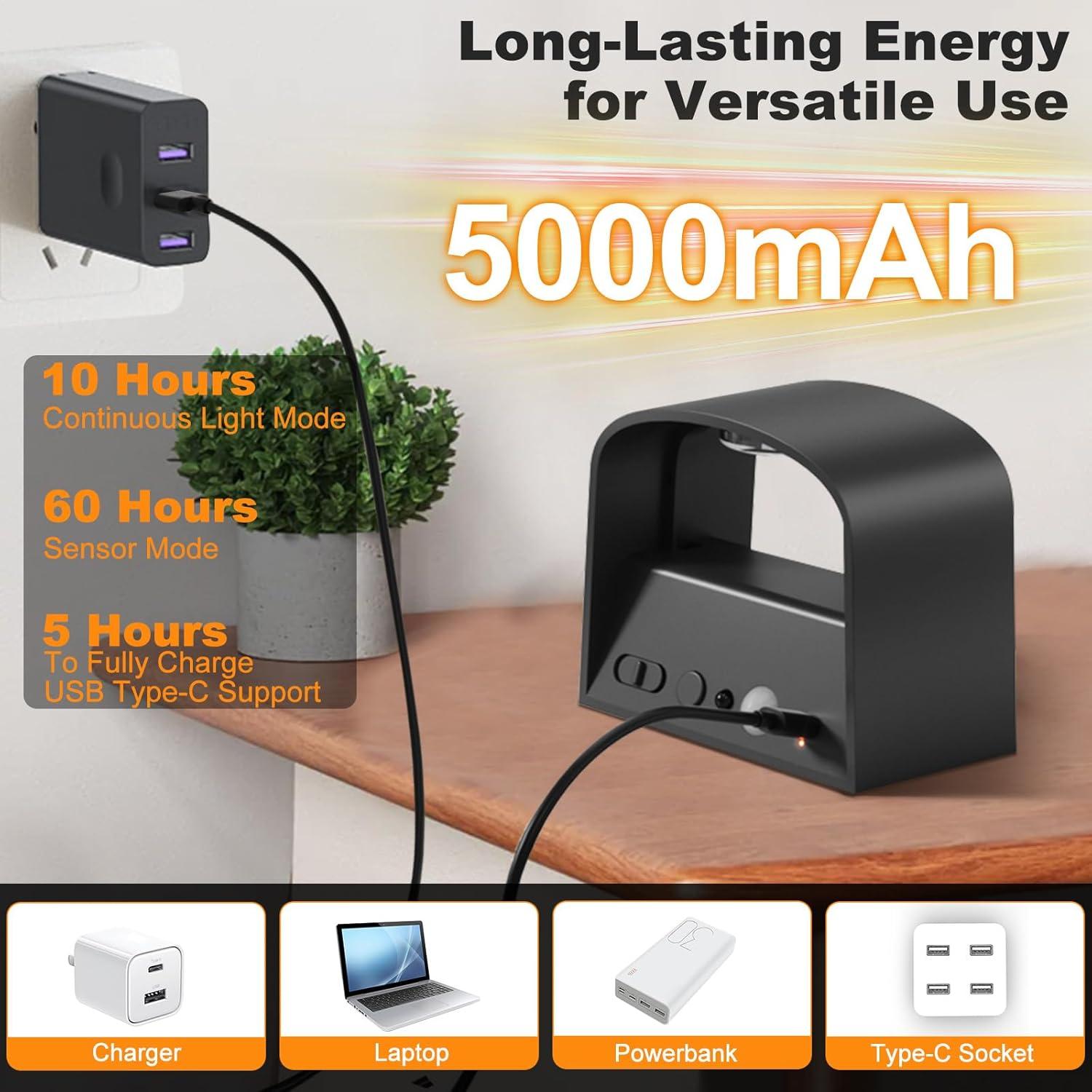 Luz de Pared LED Audor con Sensor de Movimiento 5000mAh