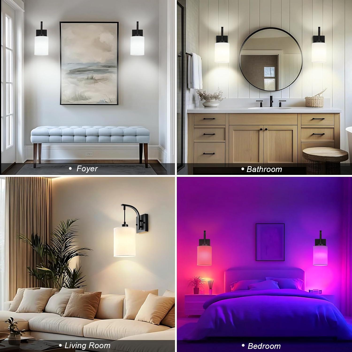 Juego de Apliques de Pared Recargables CNOIJUTS 2 Unidades