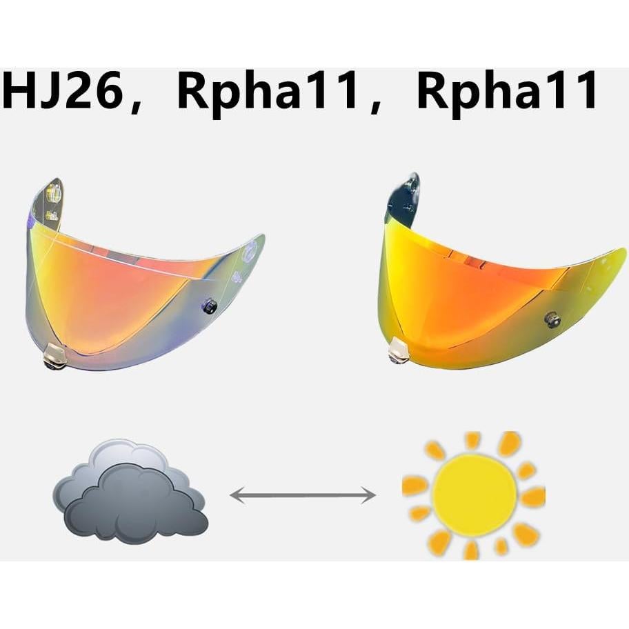 Visor Fotocromático para Casco HJC RPHA70 RPHA11 HJ-26 ST
