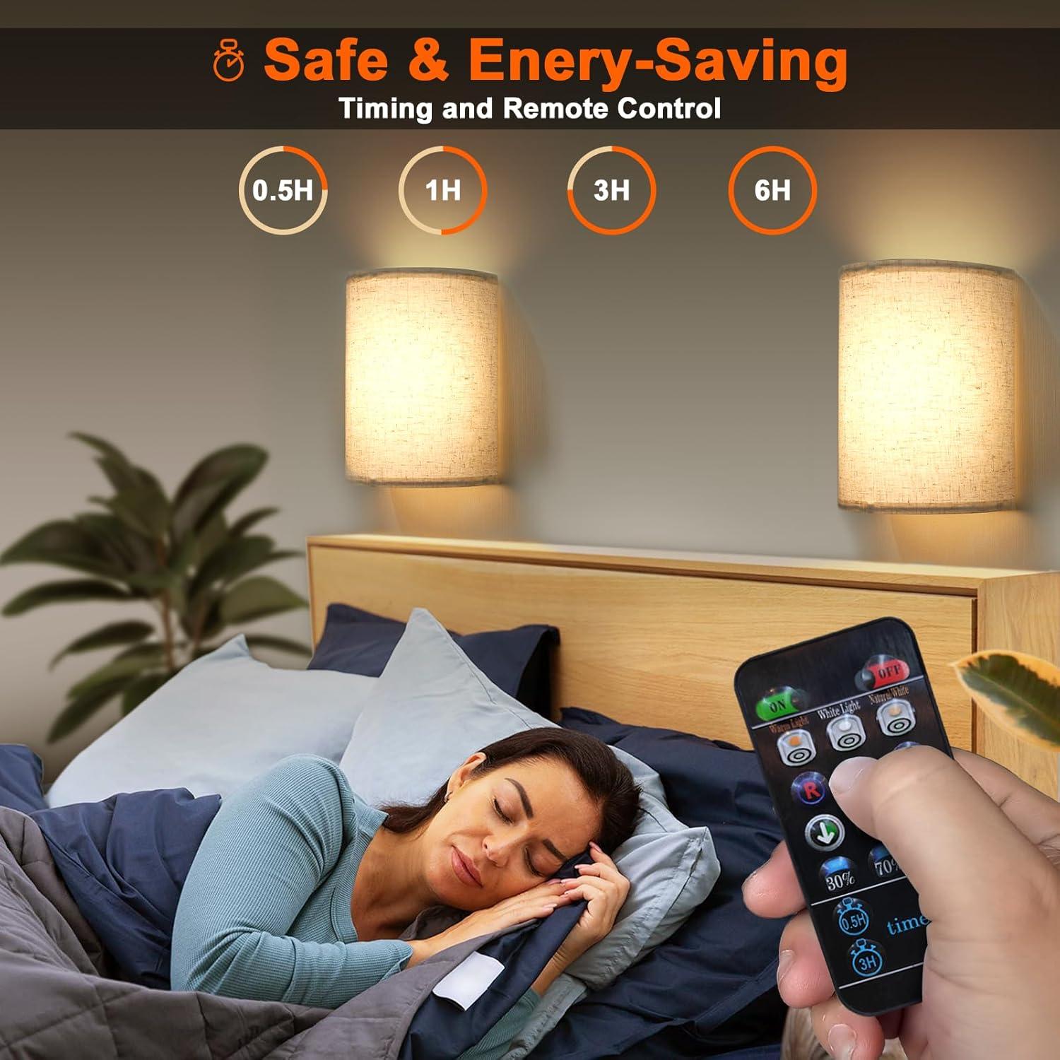 Juego de Apliques de Pared LED Recargables Shineled 25cm