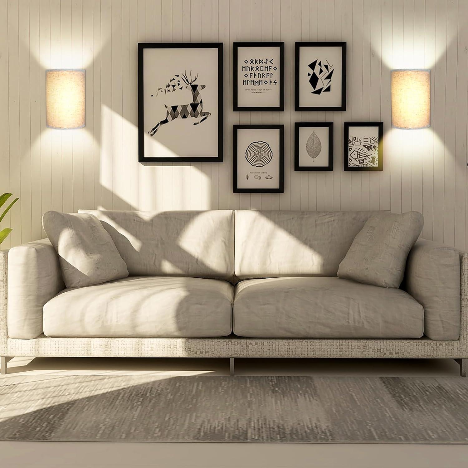 Juego de Apliques de Pared LED Recargables Shineled 25cm