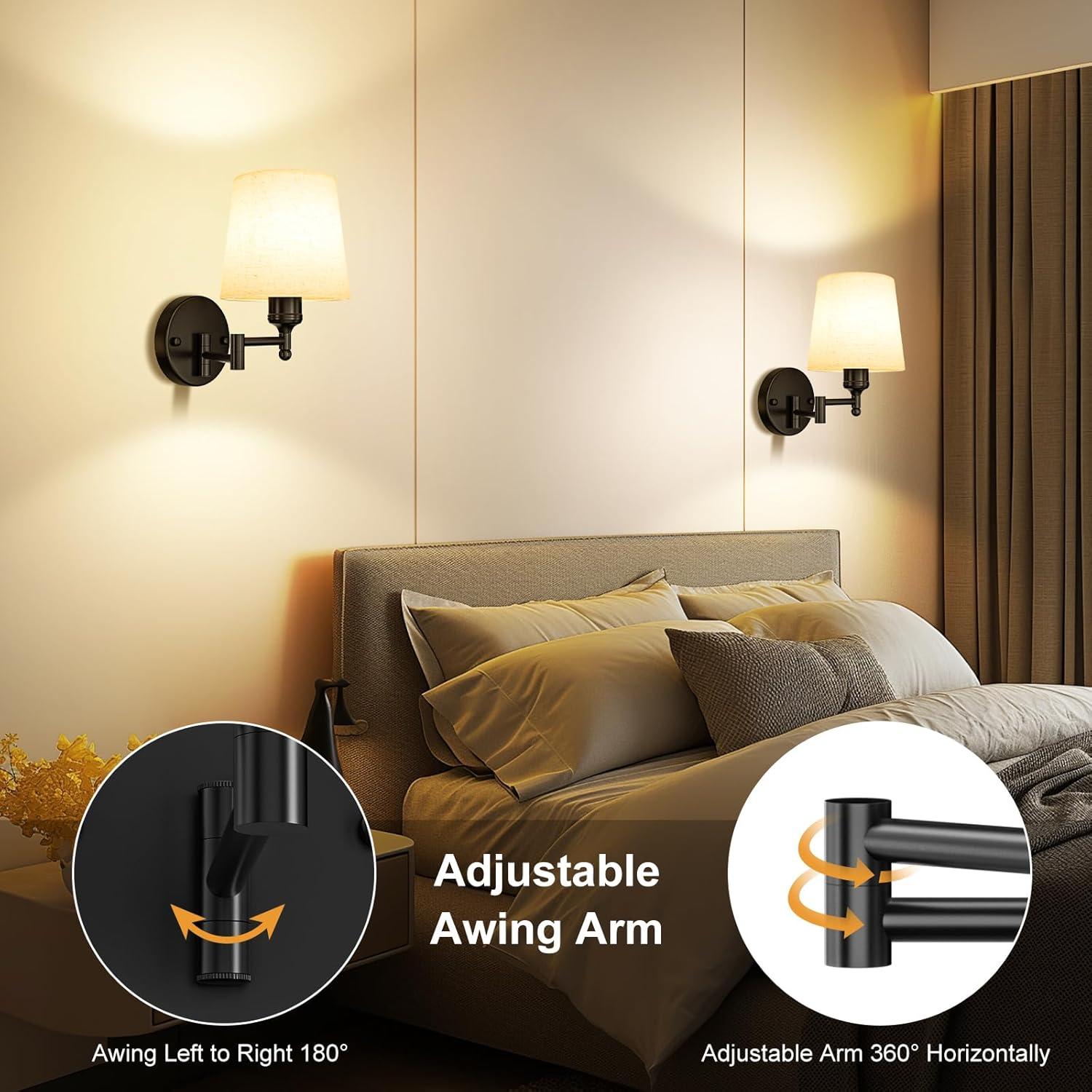 Apliques de Pared Recargables Frideko con Control Remoto - 2 Unidades