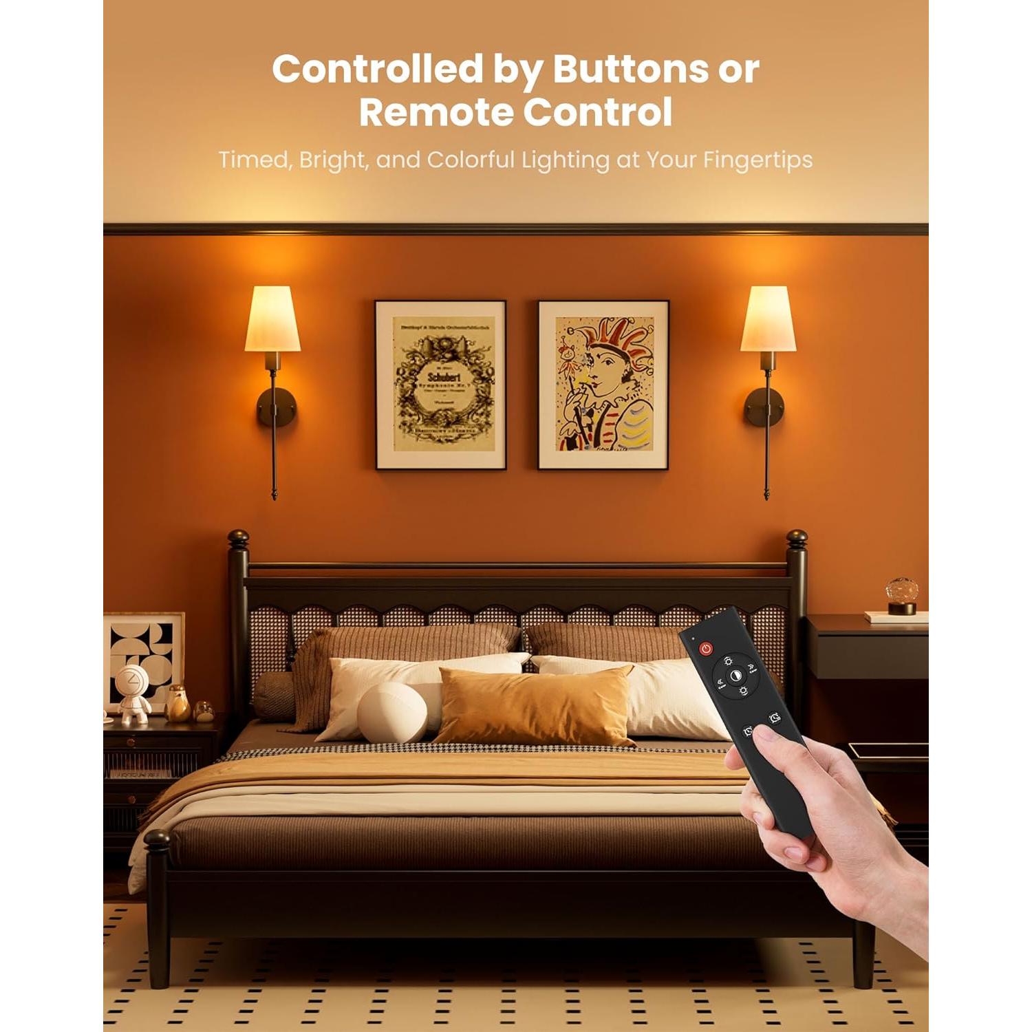 Apliques de Pared Inalámbricos FULEN LED Recargables 10000mAh