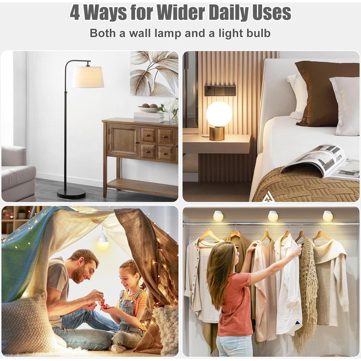 Bombilla LED Recargable Brightown E26 con Control Remoto 2P