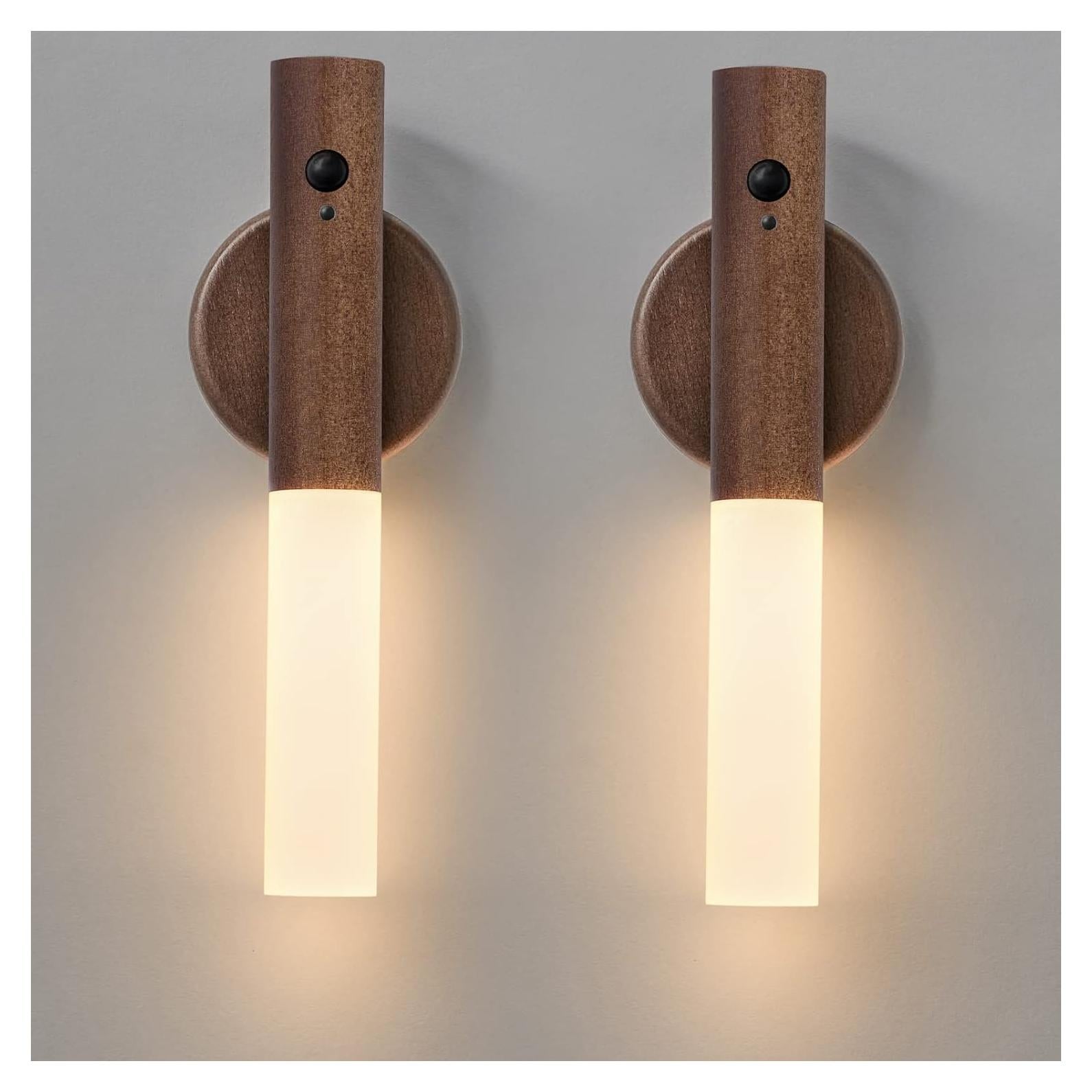 Juego de Apliques de Pared Montford 2 Luces Recargables con Sensor