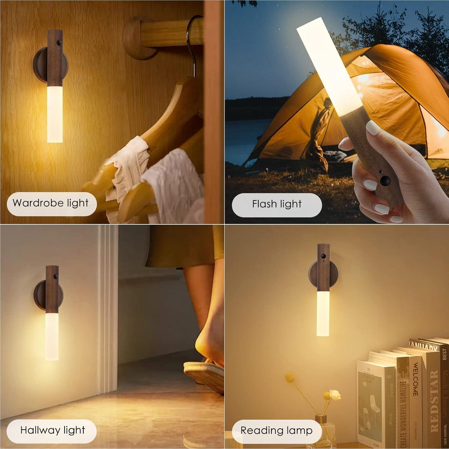 Juego de Apliques de Pared Montford 2 Luces Recargables con Sensor