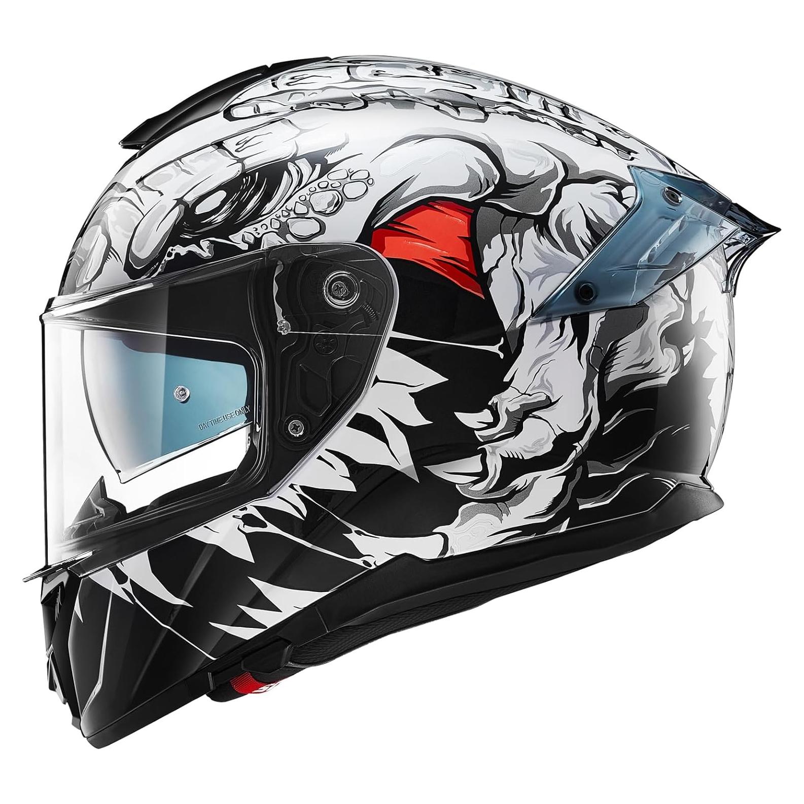 Casco Integral ILM 861A Doble Visera para Motocicleta S