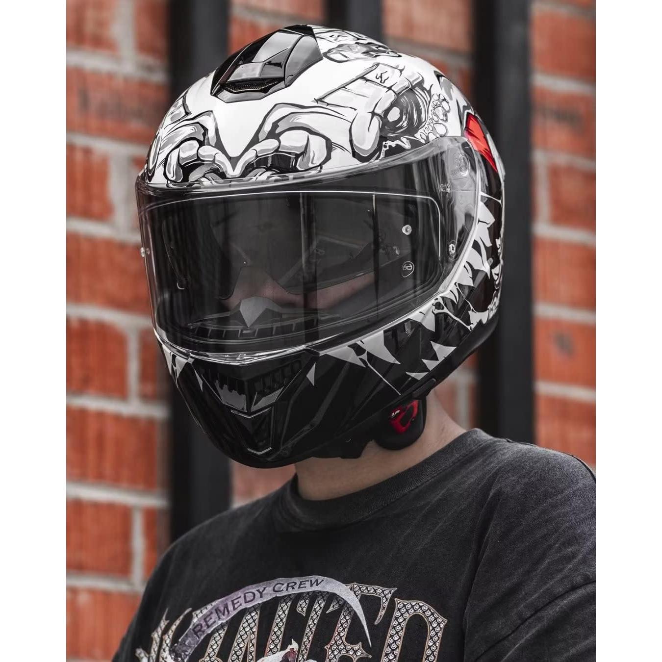 Casco Integral ILM 861A Doble Visera para Motocicleta S
