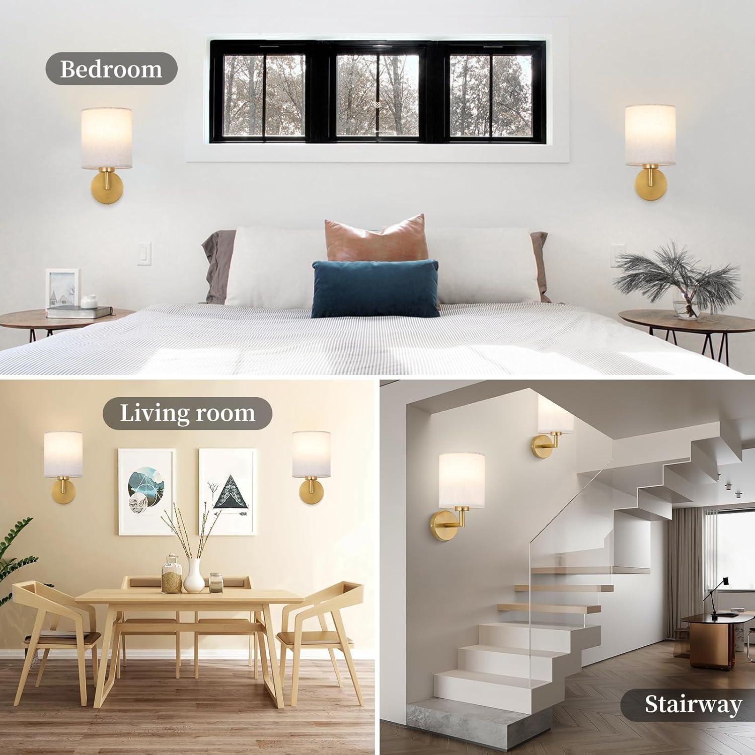 Juego de Apliques de Pared Inalámbricos XIGUCUCN LED 3000mAh