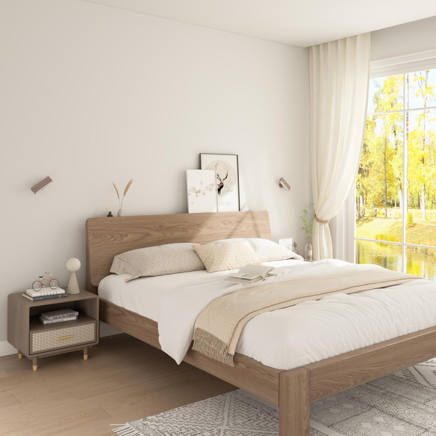 Apliques de Pared Recargables HOMECHOOSE 2-Pack Nuez