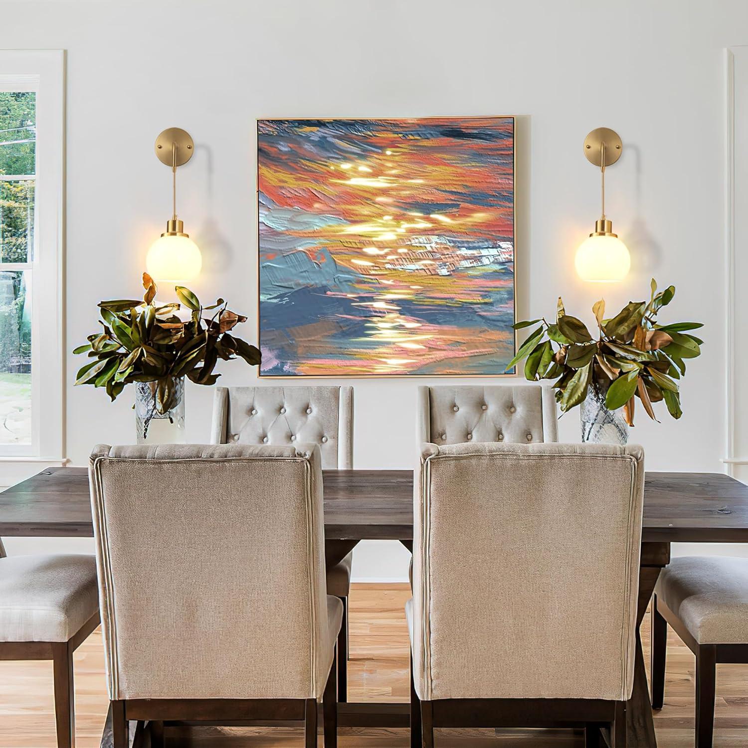 Juego de Apliques de Pared Inalámbricos YHCDLAMP RGB 2 Unidades