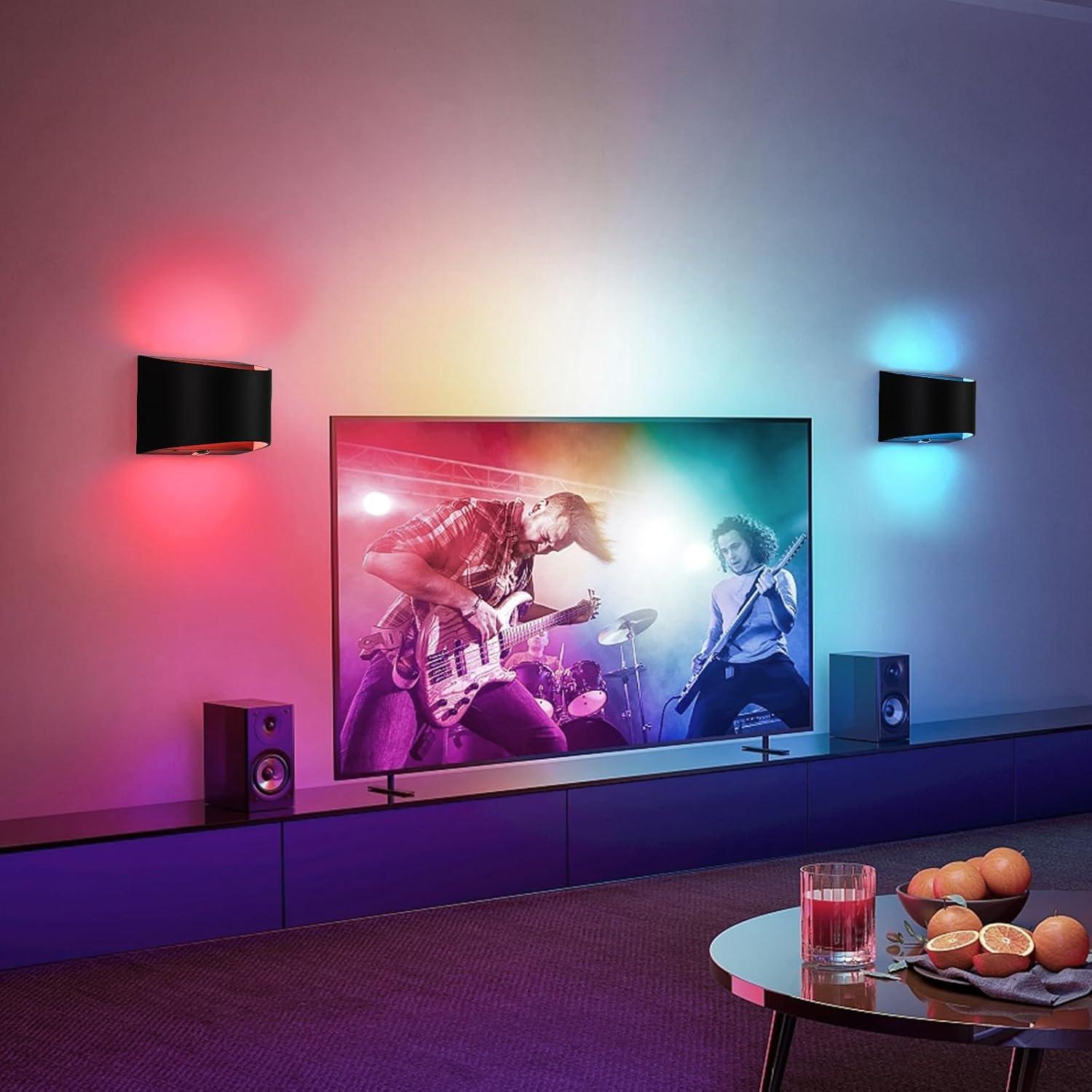 Aplique de Pared LED Recargable Hirzsjoy 6000mAh 16 Colores