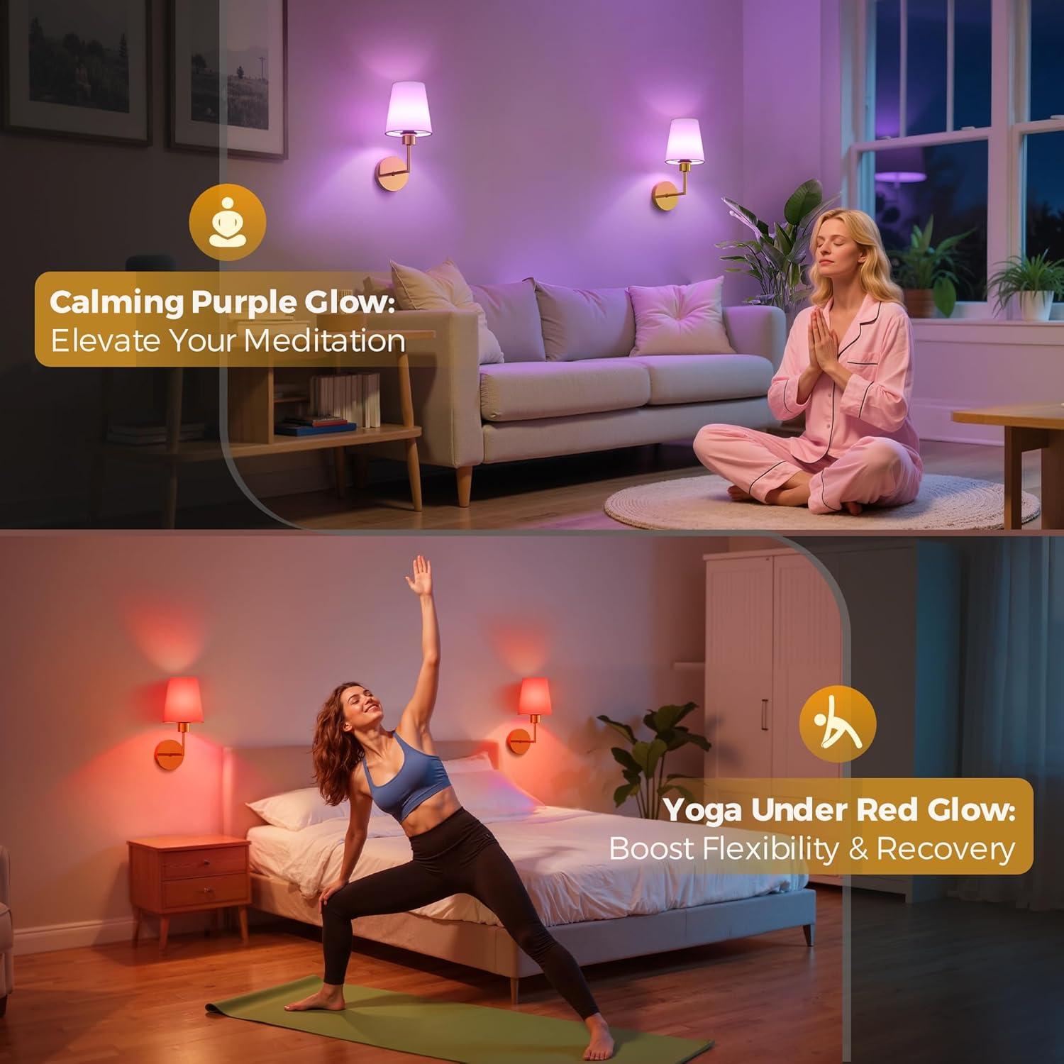 Apliques de Pared Recargables DORESshop Dorado 2 Unidades