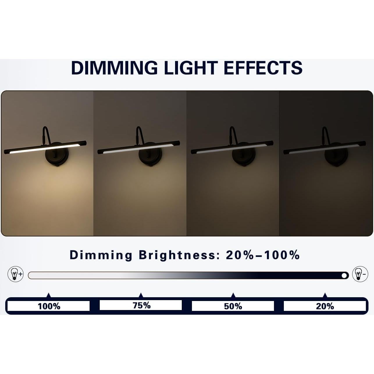 Luz de Imagen Regulable Inalámbrica BOLANG 42x16cm Negra