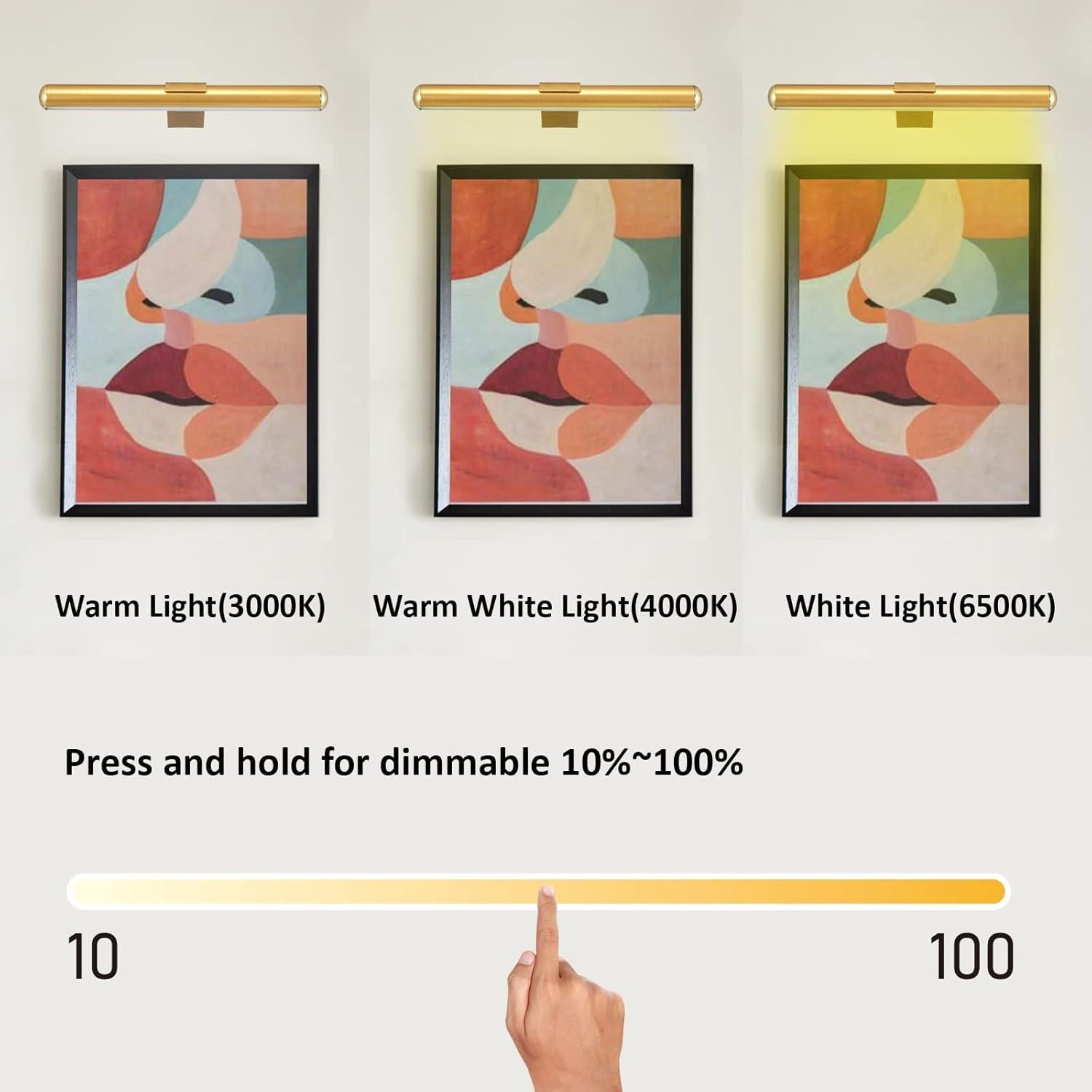 Luz de Imagen Inalámbrica VIGMOJ 33cm Dorado 300LM Recargable