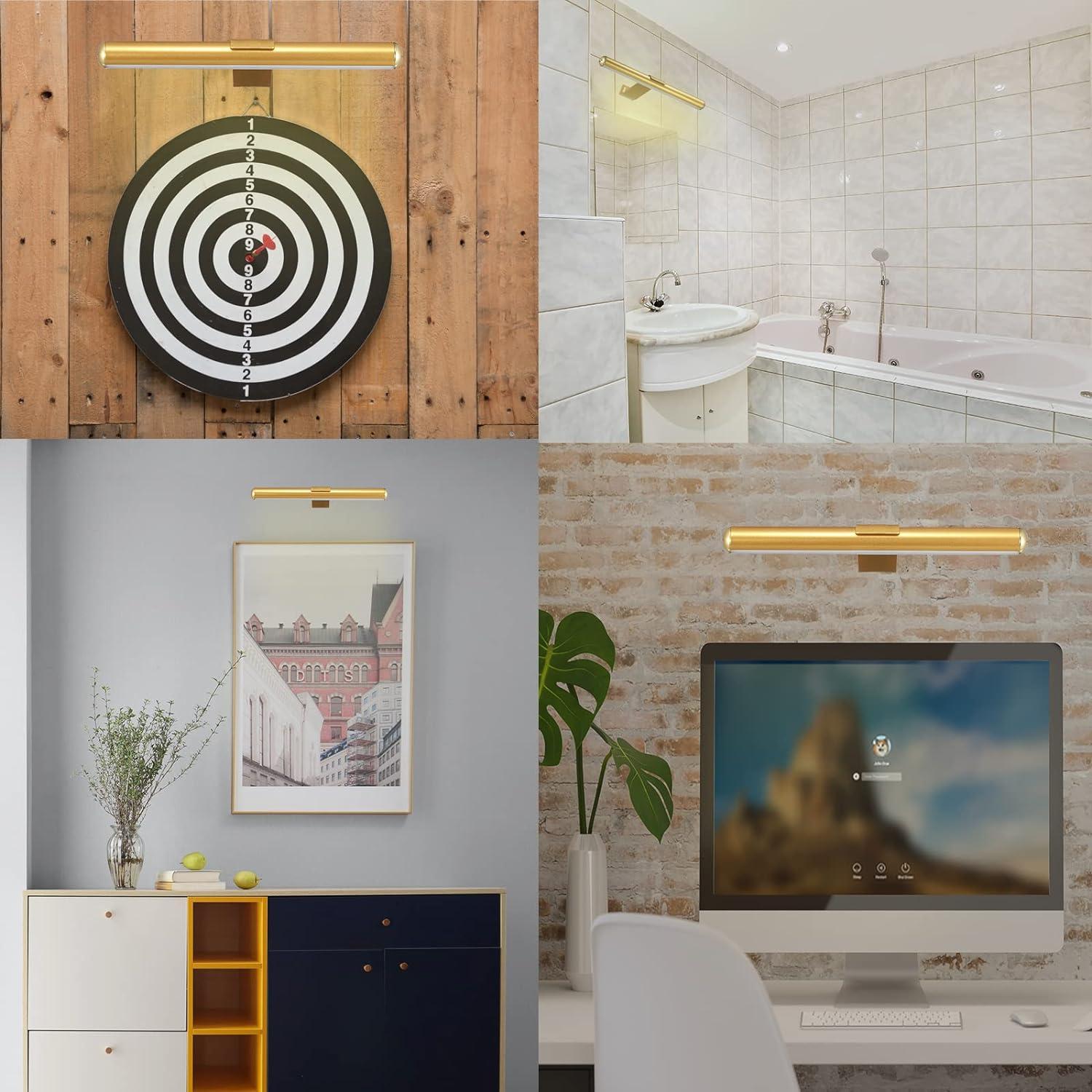 Luz de Imagen Inalámbrica VIGMOJ 33cm Dorado 300LM Recargable