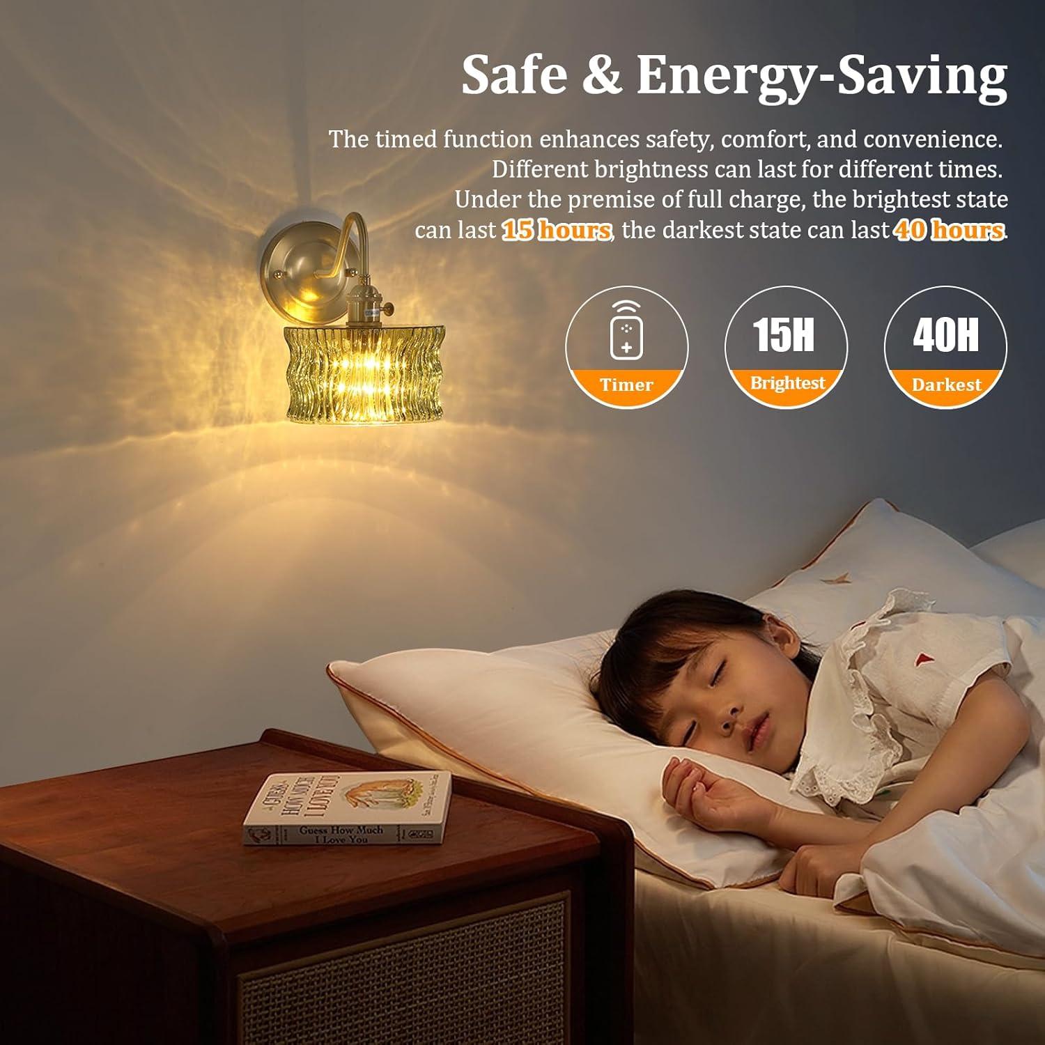 Juego de 2 apliques de pared recargables Feelers verde