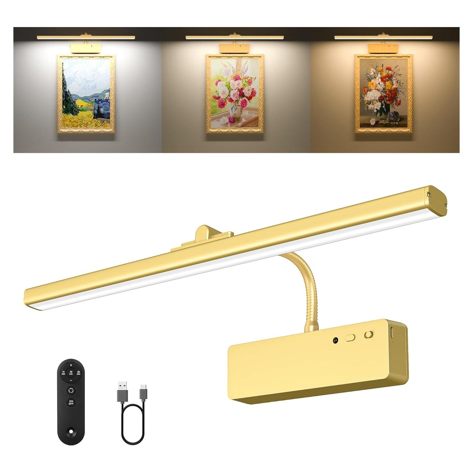 Luz de Imagen Inalámbrica Racokky 39cm Recargable Dorado