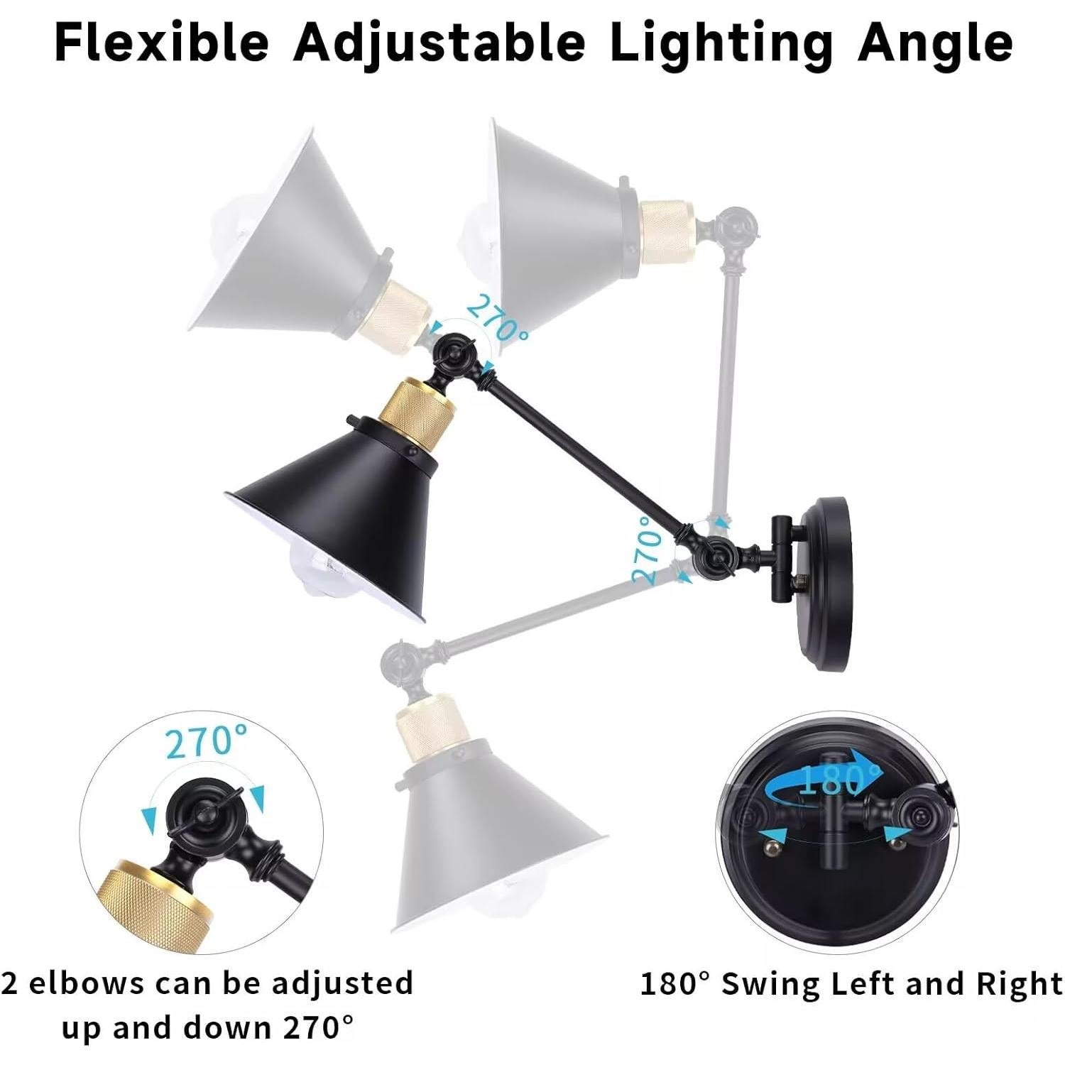 Aplique de Pared Inalámbrico TRLIFE, Juego de 2, Regulable y RGB
